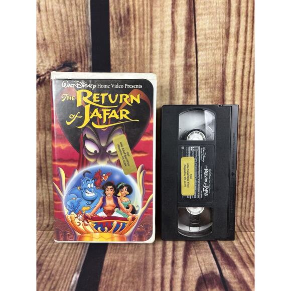 Walt Disney The Return of Jafar VHS Tape 1994 Clamshell Case Aladdin Sequel VTG - Picture 1 of 2